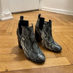 Snakeskin Ankle Boots